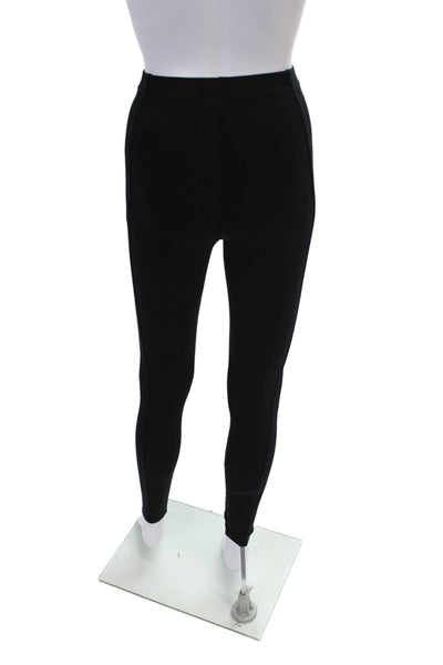 Another Tomorrow Womens Pull On High Rise Leggings Black Size Extra Small