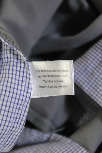 Peter Millar Mens Cotton Zip Button Straight Leg Casual Lined Pants Gray Size EU