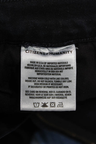 Citizens of Humanity Womens Cotton Dark Wash Zippered Skinny Jeans Blue Size 30