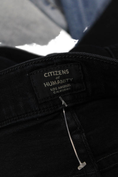 Citizens of Humanity Womens Cotton Dark Wash Zippered Skinny Jeans Blue Size 30