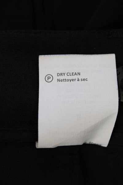 Vince Womens Wool Four Pocket Mid-Rise Tapered Pants Trousers Black Size 8