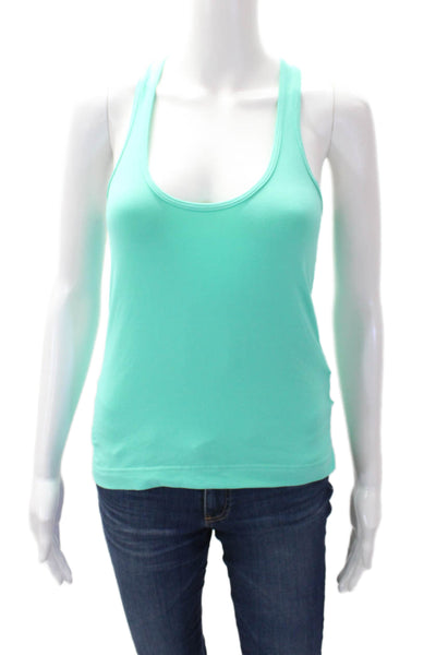 Lululemon Womens Racer Back Sleeveless Tank Top Turquoise Blue Size 4