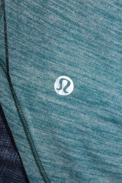 Lululemon Womens Strappy Back Sleeveless Shelf Tank Top Teal Blue Size 8