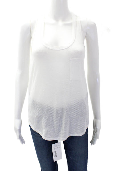 Lululemon Womens Geometric Print Sleeveless Pullover Tank Top White Size 4