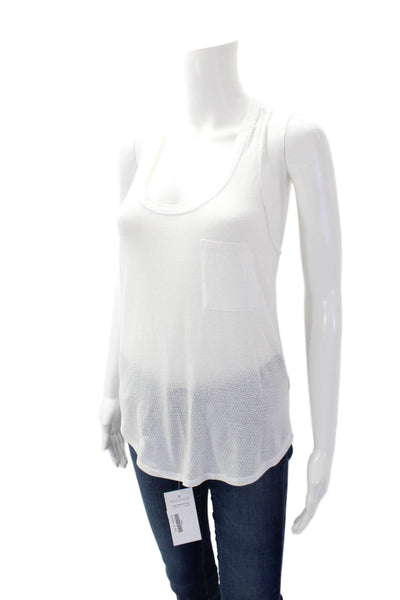 Lululemon Womens Geometric Print Sleeveless Pullover Tank Top White Size 4