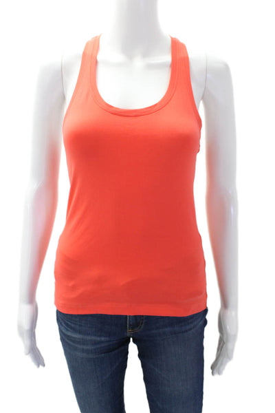 Lululemon Womens Sleeveless Racerback Athletic Tank Top Neon Orange Size S