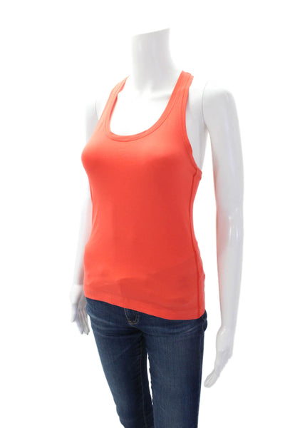 Lululemon Womens Sleeveless Racerback Athletic Tank Top Neon Orange Size S