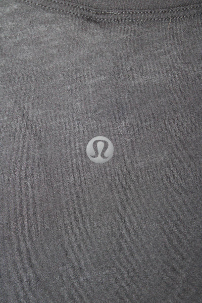 Lululemon Womens Cotton Round Neck Short Sleeve Basic T-Shirt Black Size M