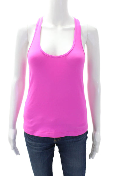 Lululemon Womens Racerback Round Neck Casual Athletic Tank Top Pink Size S