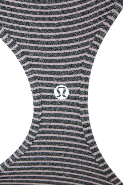 Lululemon Women's Sleeveless Racerback Scoop Neck Atheltic Tank Striped Size S