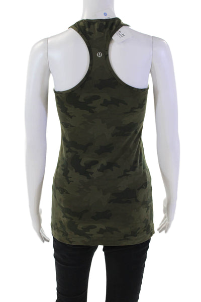 Lululemon Women's Scoop Neck Racerback Workout Tank Top Camouflage Size S