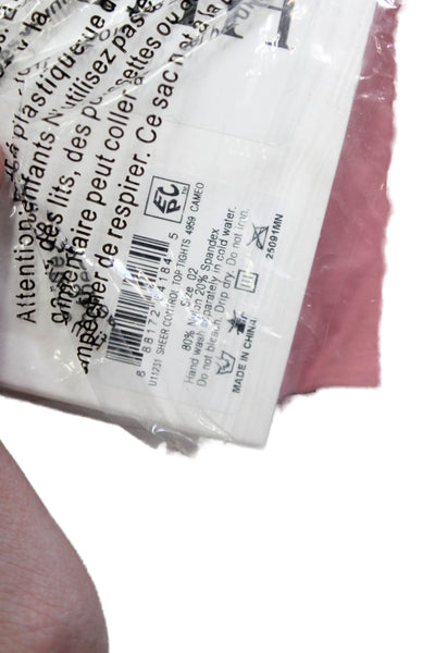 Hue Womens Control Top Sheer Tights Cameo Pink Size 2