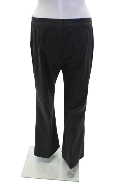 Theory Womens Zip Clasp Lined Stripe Tapered Leg Dress Pants Gray Size M