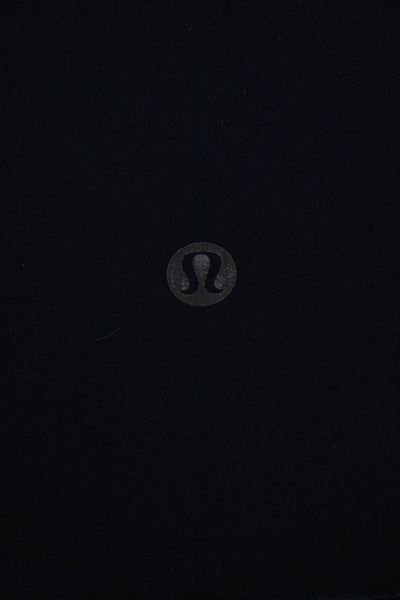 Lululemon Womens High Waisted Scalloped Cuff Capri Leggings Dark Blue Size S