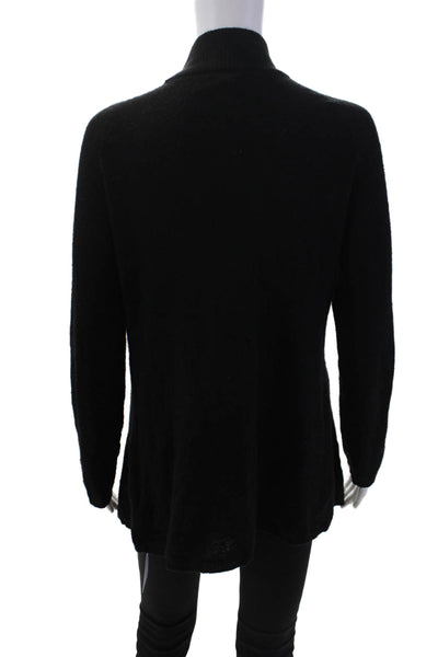 Splendid Womens Cashmere Long Sleeves V Neck Wrap Sweater Black Size Large