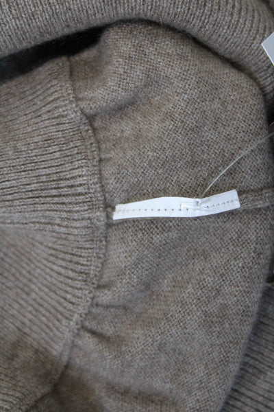 Michael Kors Womens Long Balloon Sleeves Pullover Sweater Beige Size Medium