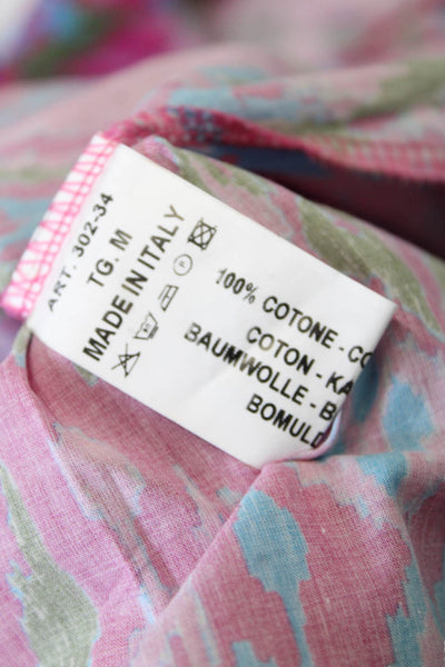 Fiori Di chiara Womens Cotton Halter Neckline Open Back Maxi Dress Multicolor Si