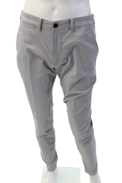 Abercrombie & Fitch Mens Cotton Zippered Super Skinny Pants Gray Size 32