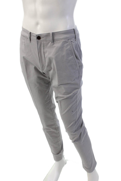 Abercrombie & Fitch Mens Cotton Zippered Super Skinny Pants Gray Size 32