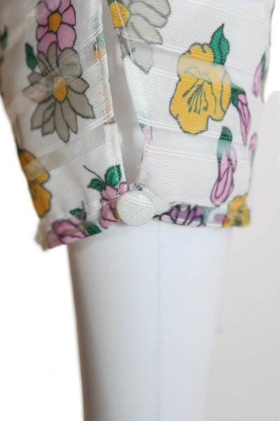 Hofmann Copenhagen Womens Long Sleeve Button Up Pattern Dress Multicolor Size M