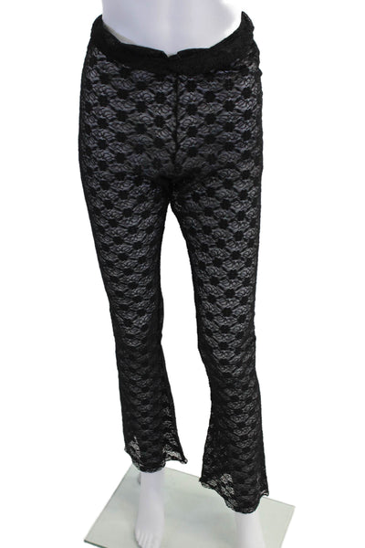 Intimately Free People Womens Elastic Waistband Lace Pants Black Extra Small