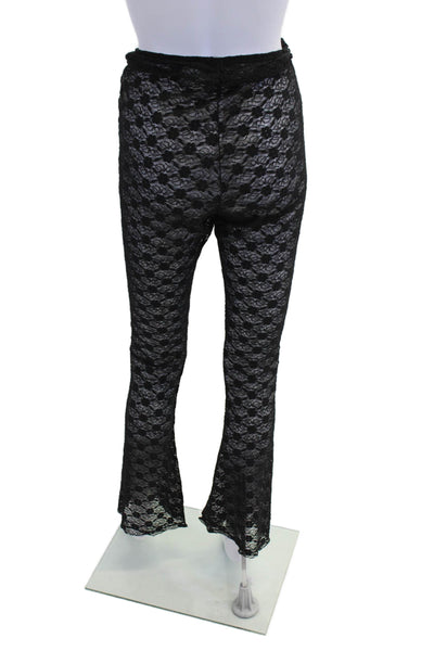 Intimately Free People Womens Elastic Waistband Lace Pants Black Extra Small