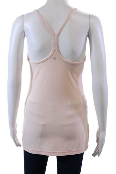 Lululemon Womens Racerback Built In Support Athletic Tank Top Pink Size S