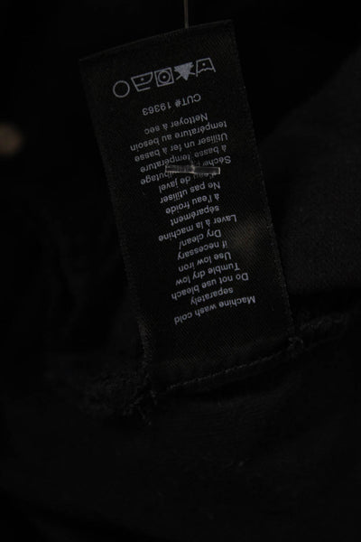 Rag & Bone Womens High Rise Sim Leg Casual Pants Black Cotton Size 27