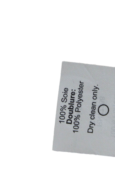 Broadway & Broome Womens Silk Abstract Pleated Mid-Rise SHorts Orange Size 0