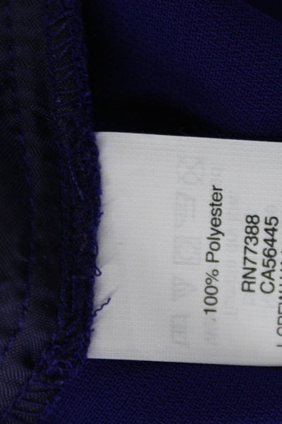 J Crew WOmens Drawstring Waist Mid-Rise Tapered Pants Trousers Purple Size 2