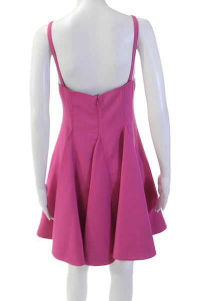 Roland Mouret Womens Back Zip Sleeveless V Neck Satin Sheath Dress Gray Size 8