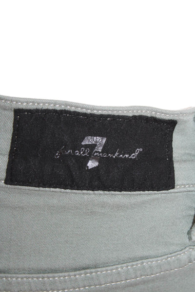 7 For All Mankind Mens Flat Front Luxe Sport Select Slimmy Pants Green Size 38