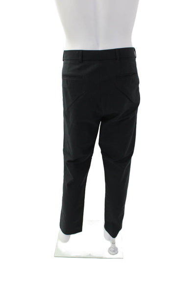 Club Monaco Mens Cotton Flat Front Straight Leg Dress Pants Navy Blue Size 38