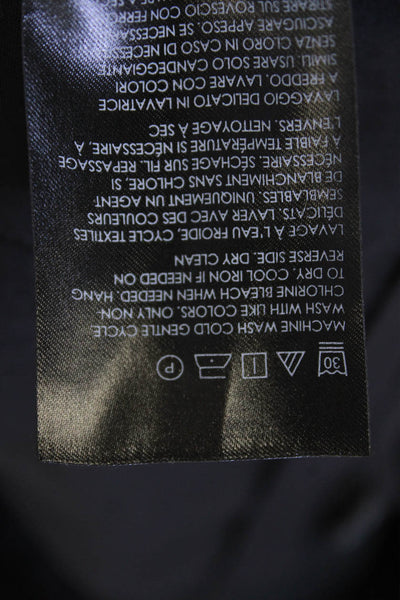 Club Monaco Mens Cotton Flat Front Straight Leg Dress Pants Navy Blue Size 38