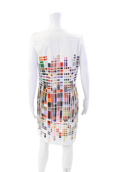 Aventures des Toiles Womens Cotton Geometric Dress + Blazer Set White Size 44