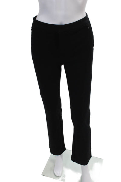Kobi Halperin Womens Stretch Hook and Eye Flare Leg Dress Pants Black Size 26