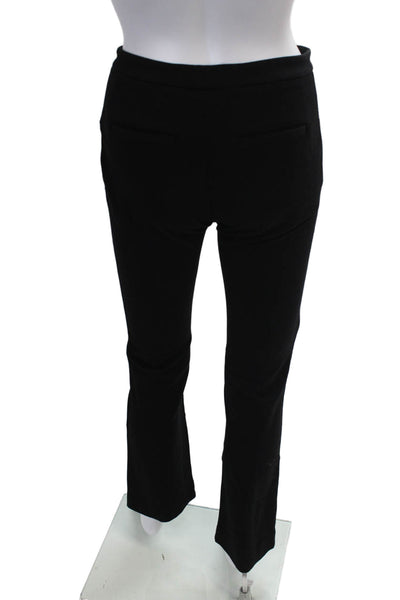 Kobi Halperin Womens Stretch Hook and Eye Flare Leg Dress Pants Black Size 26