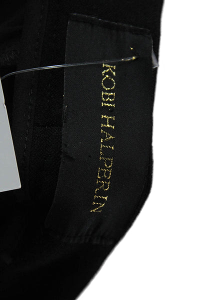 Kobi Halperin Womens Stretch Hook and Eye Flare Leg Dress Pants Black Size 26