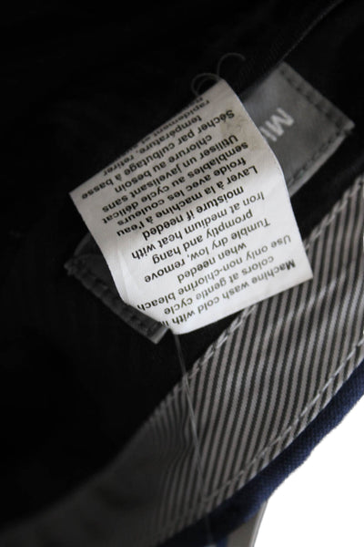 Michael Kors Womens Mid Rise Light Weight Straight Leg Dress Pants Blue Size 36