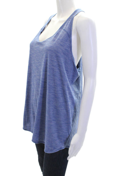 Lululemon Womens Round Neck Pullover Activewear Tank Top Blue Size 12