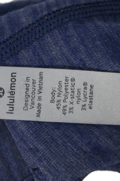 Lululemon Womens Round Neck Pullover Activewear Tank Top Blue Size 12