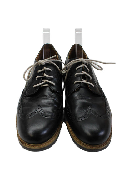 Cole Haan Grand.OS Mens Leather Contrast Lacing Brogue Dress Shoes Black Size 11