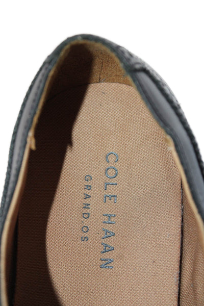 Cole Haan Grand.OS Mens Leather Contrast Lacing Brogue Dress Shoes Black Size 11