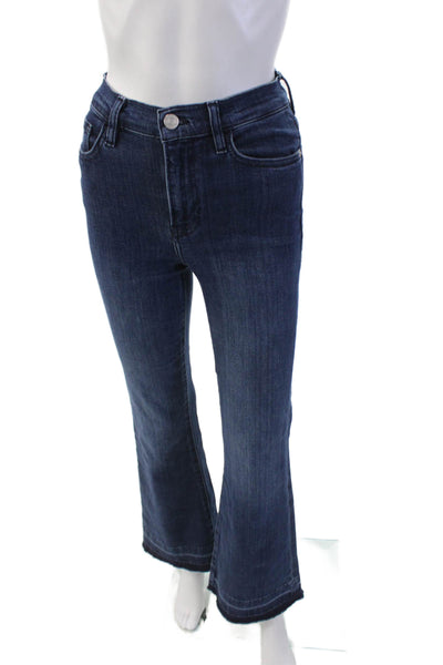 Frame Womens Cotton Zip Button Wide Leg Denim Jeans Blue Size EUR 25