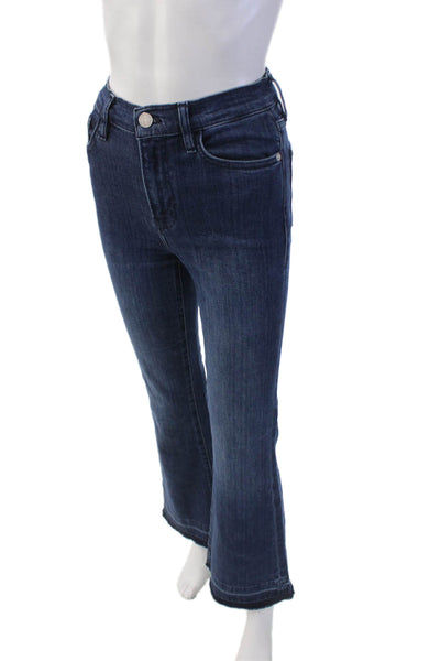Frame Womens Cotton Zip Button Wide Leg Denim Jeans Blue Size EUR 25