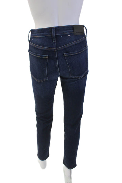Citizens of Humanity Womens Cotton Zip Button Skinny Leg Denim Jeans Blue Size E