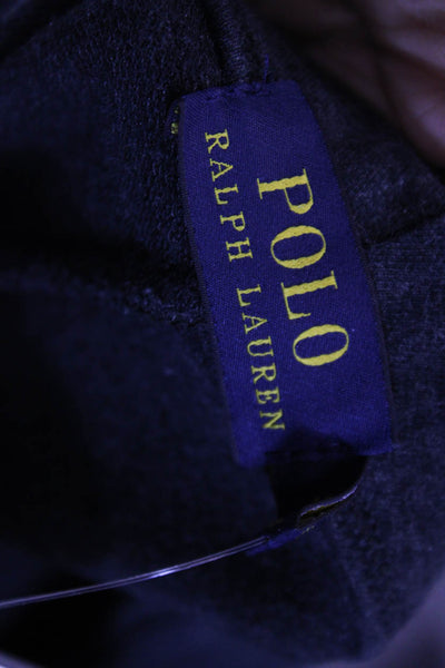 Polo Ralph Lauren Womens Quilted Detail Mid Rise Ankle Leggings Gray Size S