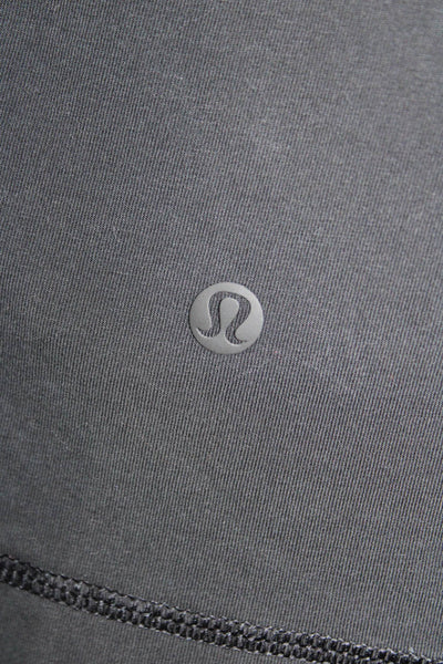 Lululemon Womens Crew Neck Long Sleeve Pullover Sweatshirt Faded Black Size M