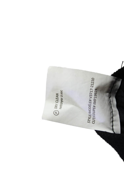 Vince Womens Wool Pleated Waist Detail Casual Lounge Pants Black Size M