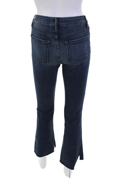 Frame Denim Womens Topsail Le Crop Mini Boot Cut Jeans Blue Cotton Size 24
